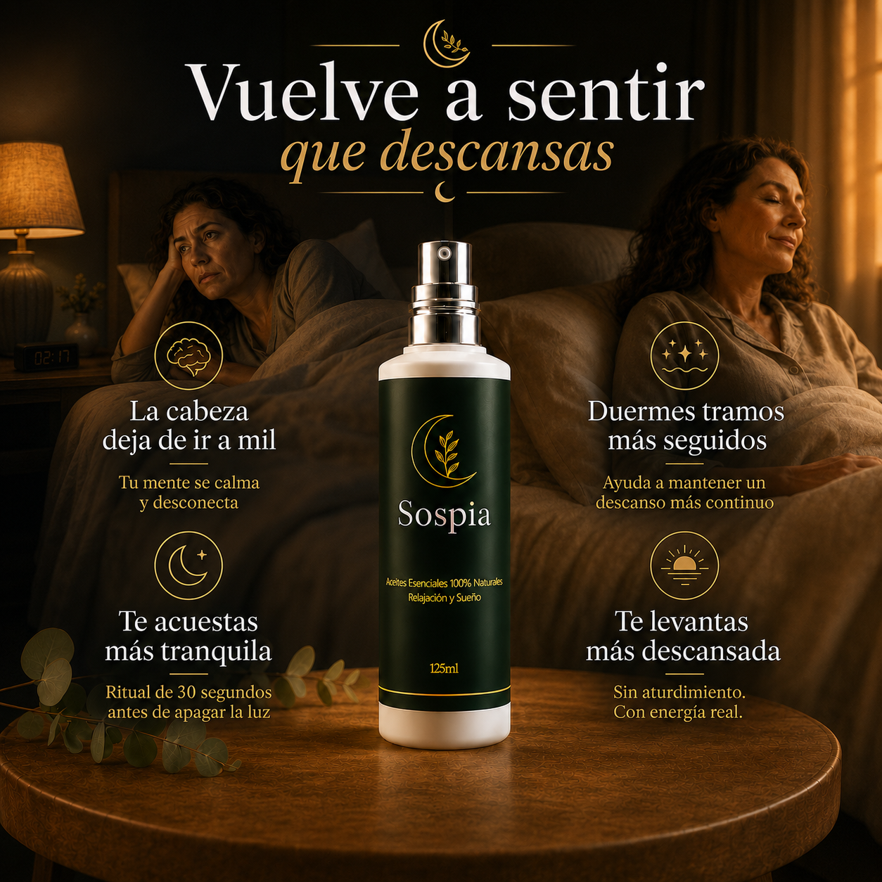 Fórmula natural para descansar por la noche